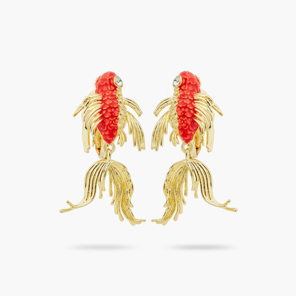 Koi Fish Clip-On Earrings
