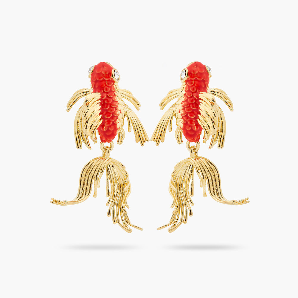 Koi Fish Post Earrings