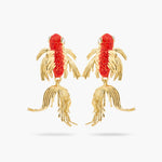 Koi Fish Post Earrings