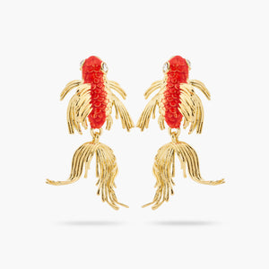 Koi Fish Post Earrings
