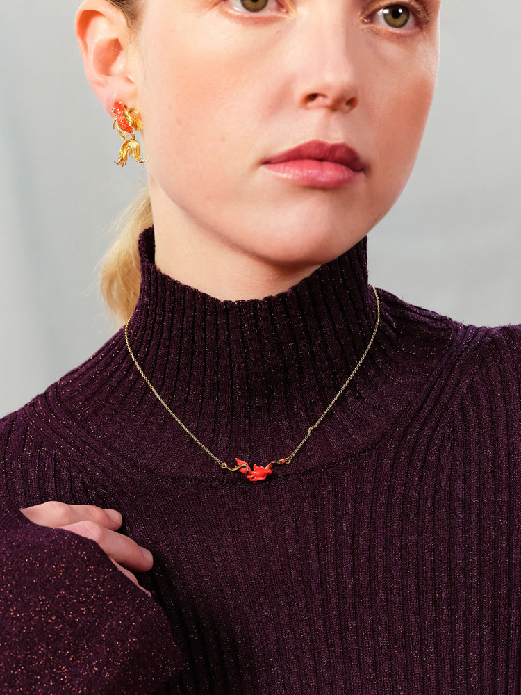 Koi Fish Pendant Necklace