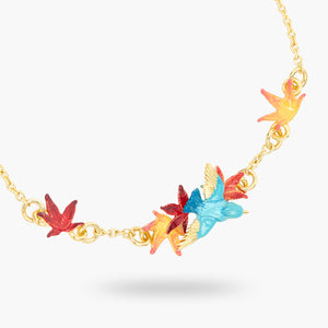Kingfisher and Maple Leaf Fine Bracelet