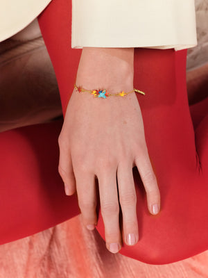 Kingfisher and Maple Leaf Fine Bracelet