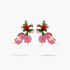 Radish and Ladybird Post Earrings