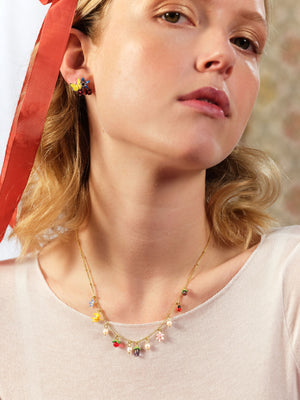 Wonderful Vegetable Garden and Mother-of-Pearl Charm Necklace