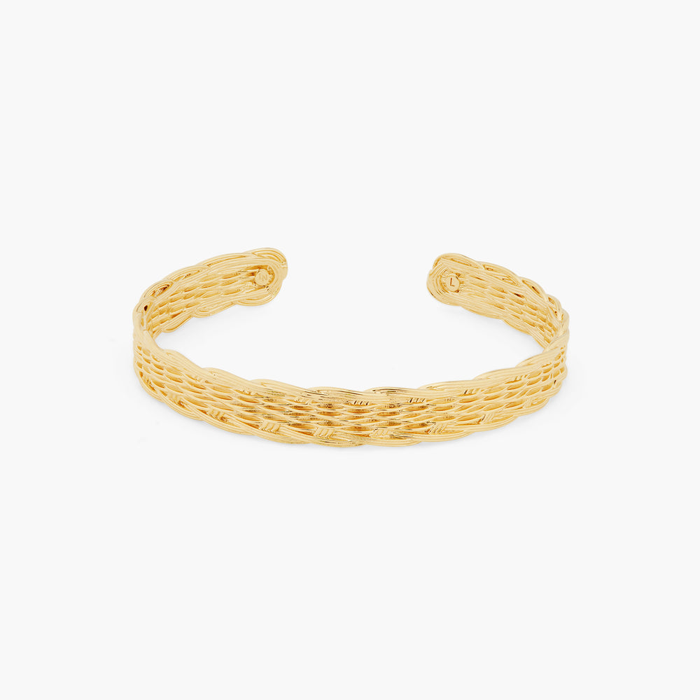 Woven Wicker Bangle Bracelet