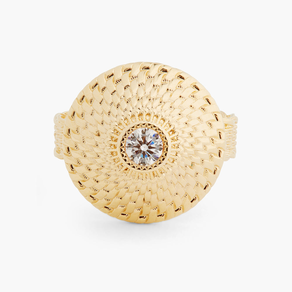 Wicker Cocktail Ring