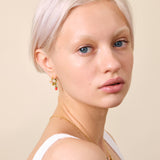 Wild Strawberry Post Hoop Earrings
