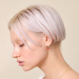 Wild Strawberry and Rose Clip-On Earrings