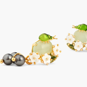 
            
                Load image into Gallery viewer, Blueberry and Scarab Beetle Clip-On Earrings
            
        