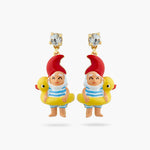 N2 Garden Gnome and Inflatable Duck Ring Post Earrings