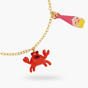 N2 Garden Gnome and Red Crab Charm Bracelet