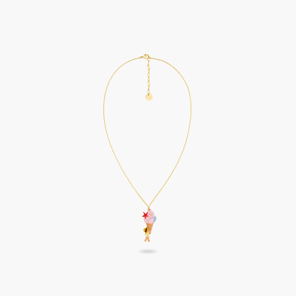 N2 Gelato, Seashell and Garden Gnome Pendant Necklace