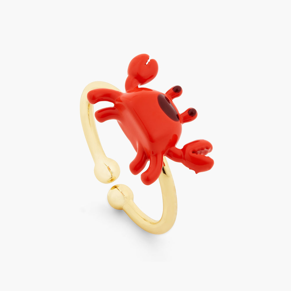 Red Crab Adjustable Ring
