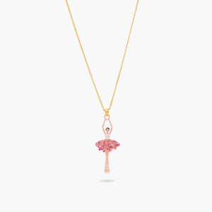 
            
                Load image into Gallery viewer, Ballerina and Enameled Flower Bouquet Pendant Necklace
            
        