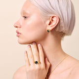 Gold Stars and Square Stone Adjustable Me and You Ring