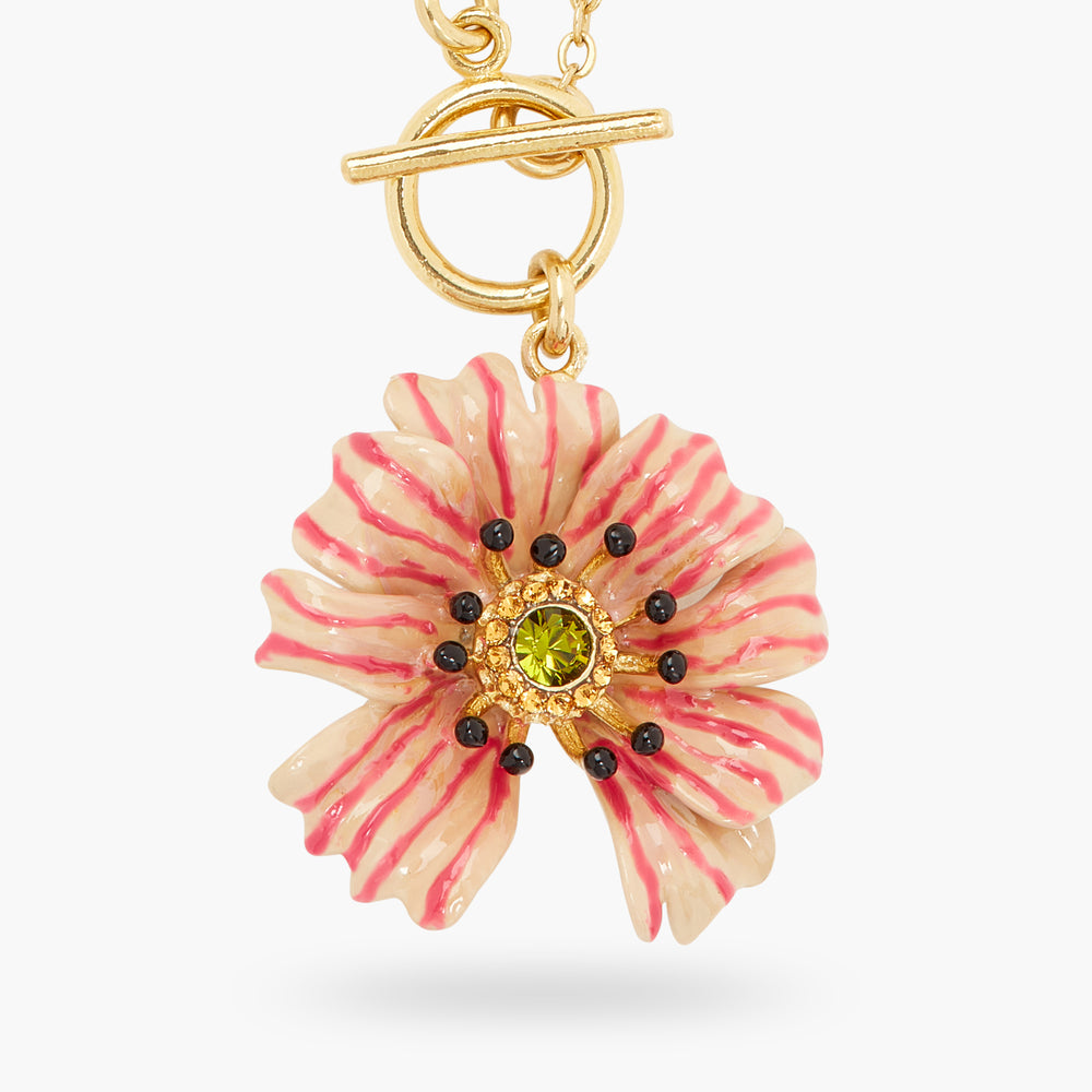 Cosmos Flower Pendant Necklace