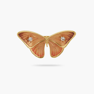 
            
                Load image into Gallery viewer, Les Néréides Loves Animals Enameled Butterfly and Cut-Glass Stone Brooch
            
        