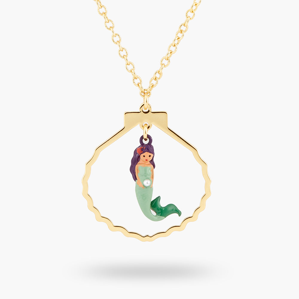 Mermaid and Fish Charm Necklace