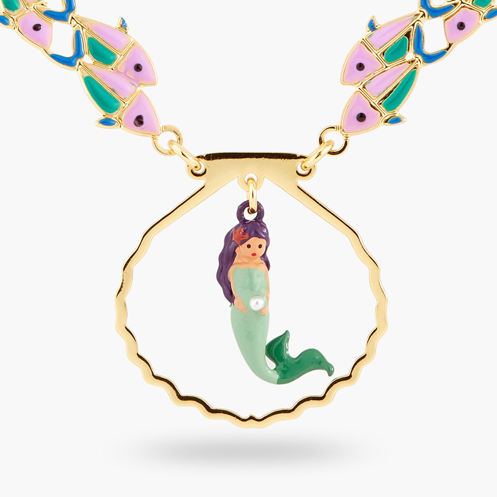 Mermaid and Fish Statement Necklace