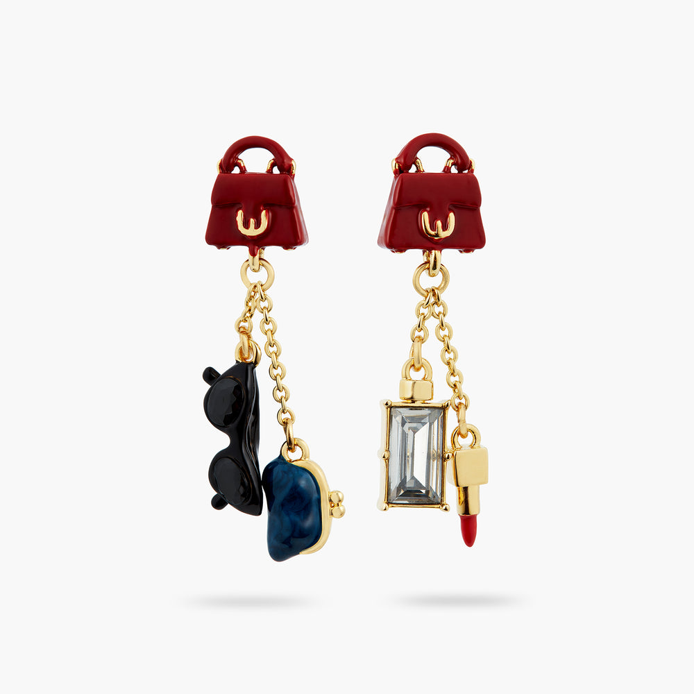 Paris Souvenir Asymmetrical Post Earrings