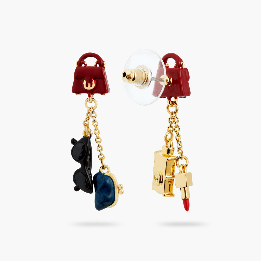 Paris Souvenir Asymmetrical Post Earrings