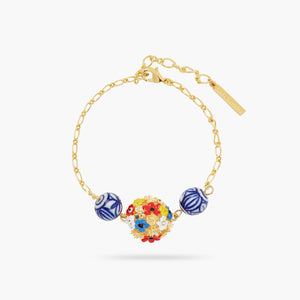 
            
                Load image into Gallery viewer, Fine Flower Bouquet and Ceramic Bead Bracelet
            
        