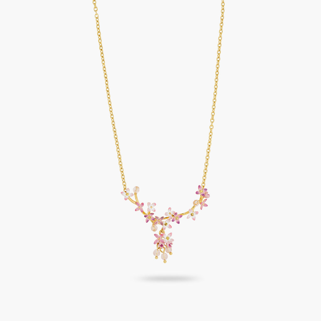 Lilac Flower Statement Necklace – Les Néréides
