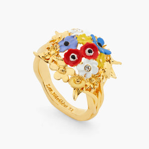 
            
                Load image into Gallery viewer, Flower Bouquet Cocktail Ring
            
        