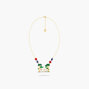 N2 Hamster Family Forest Walk Statement Necklace
