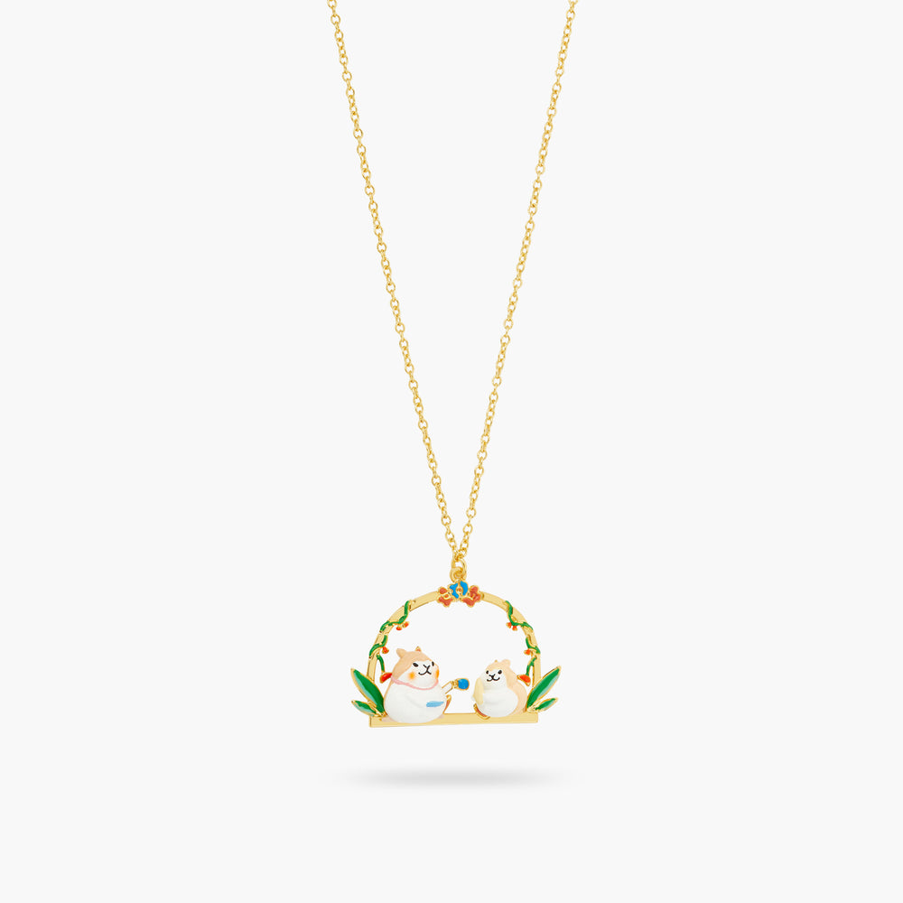 N2 Hamster With a Sweet Tooth Pendant Necklace
