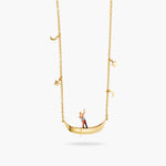 Boatman and Gondola Pendant Necklace