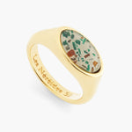 Gold-Plated Terrazzo Ring