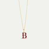 Letter B Pendant Necklace