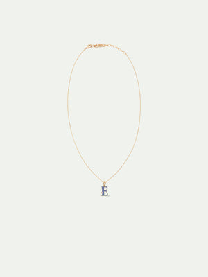 Letter E Pendant Necklace
