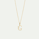 Letter G Pendant Necklace