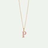 Letter P Pendant Necklace