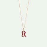 Letter R Pendant Necklace