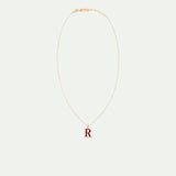 Letter R Pendant Necklace