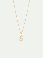 Letter S Pendant Necklace
