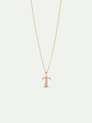 Letter T Pendant Necklace