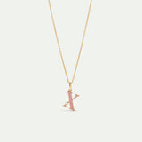 Letter X Pendant Necklace