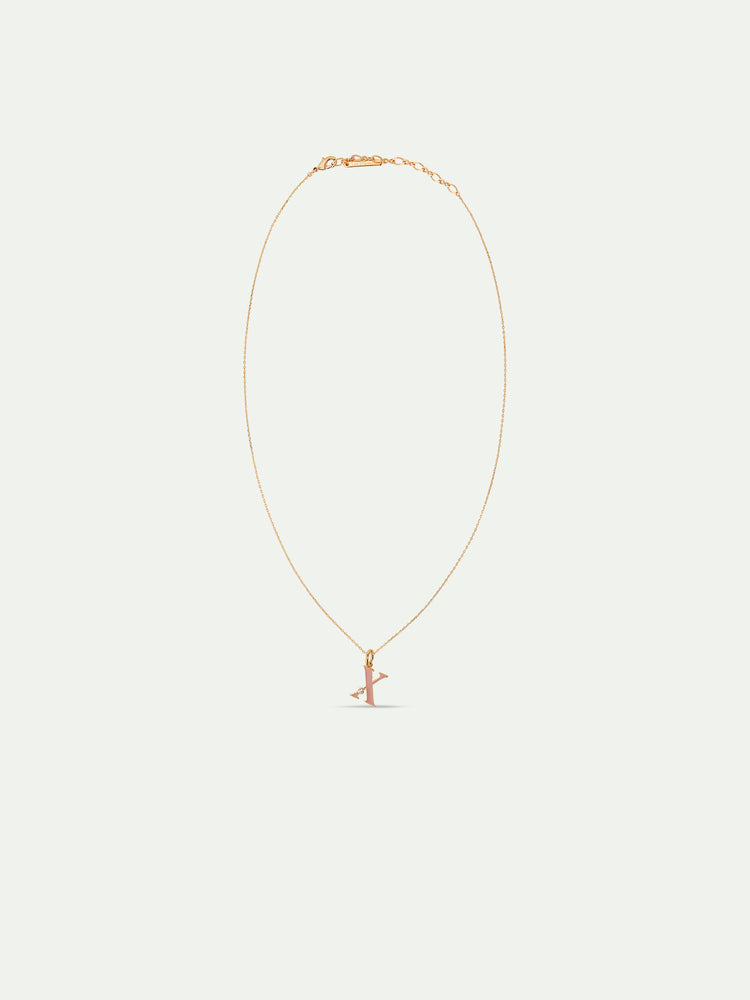 Letter X Pendant Necklace