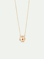 Apple Blossom, Pear and Bee Pendant Necklace