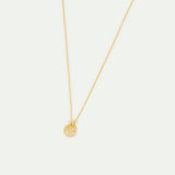 Les Néréides Loves Animals - Edelweiss Flower and Cubic Zirconia Pendant Necklace