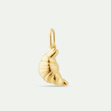 Golden Croissant Pendant