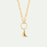 Golden Croissant Pendant