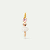 Ballerina and Cut Stone Pendant