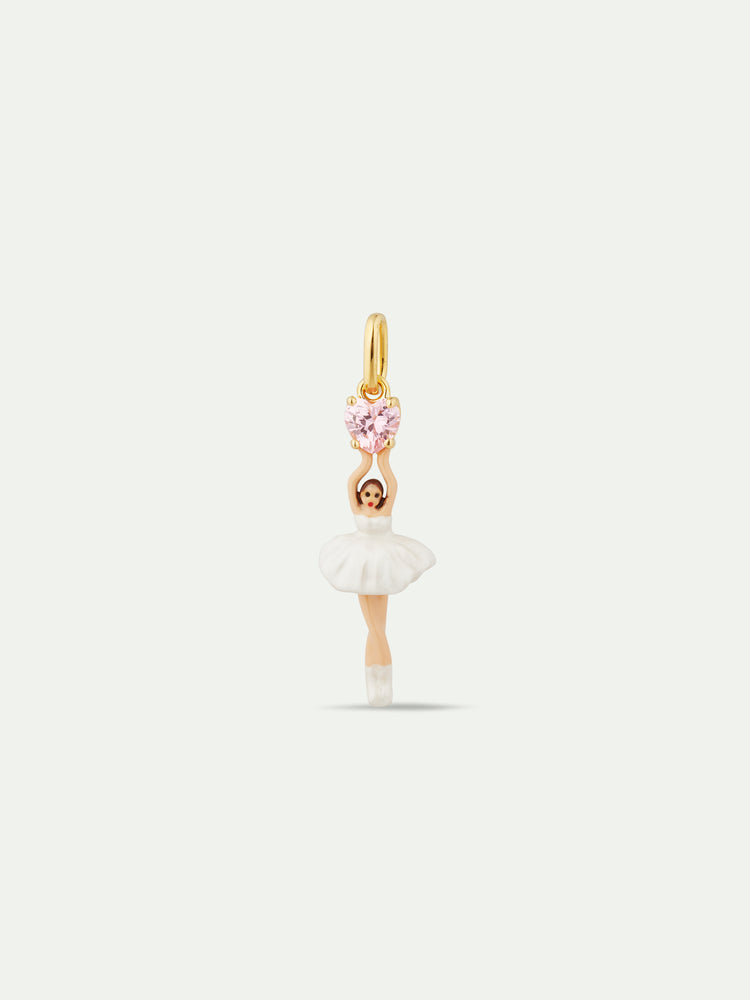 Ballerina and Cut Stone Pendant