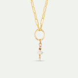 Ballerina and Cut Stone Pendant